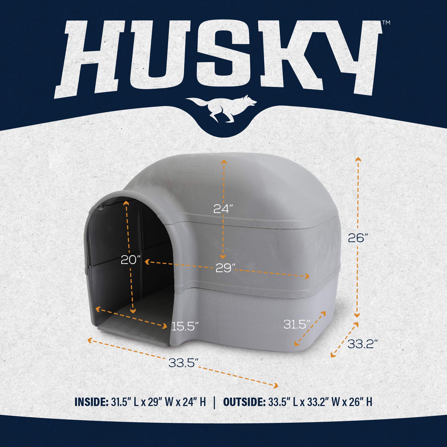 Petmate Husky House Dogs Pounds