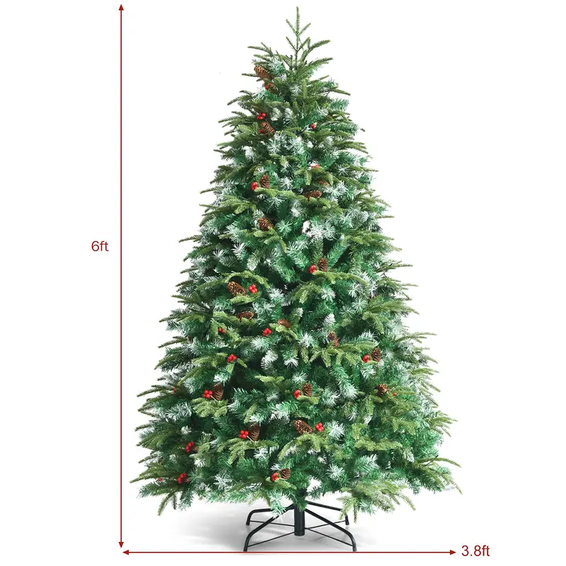 Pre-Lit Artificial Christmas Tree – Available in 5 ft and 6 ft Heights