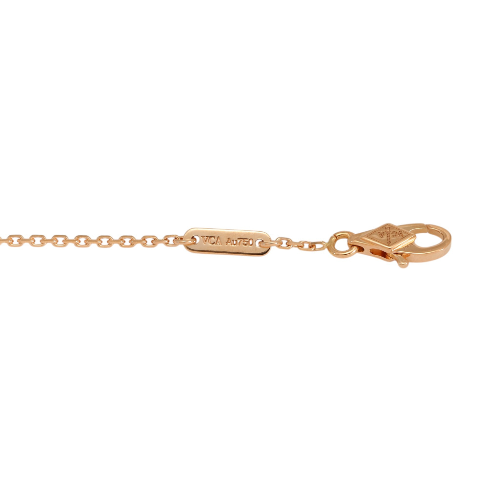 Van Cleef & Arpels Sweetheart Bracelet 18K Rose Gold Carnelian VCARN59L00