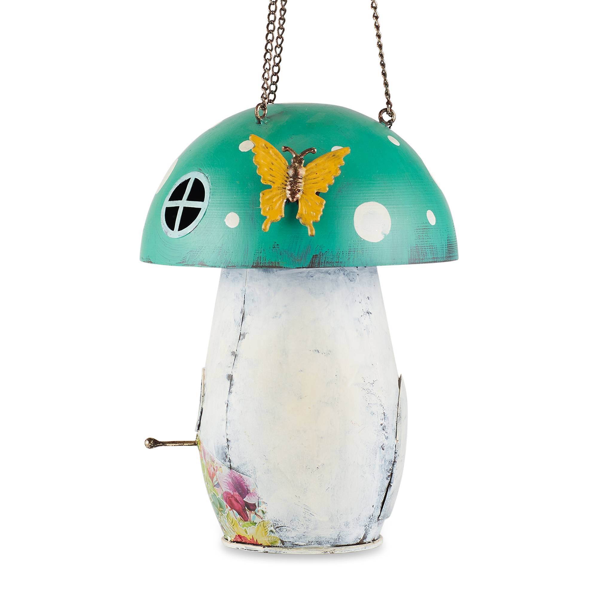 Zingz u0026 Thingz Green Mushroom Birdhouse ,Green