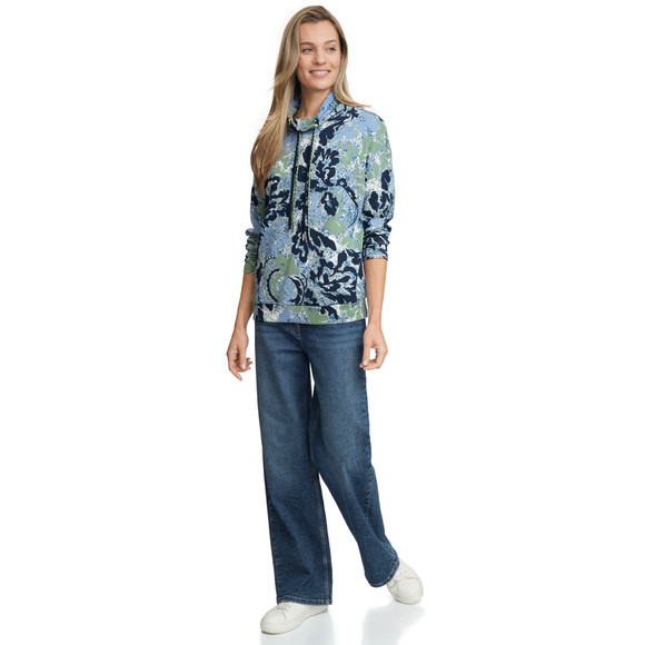Gina Benotti Damen Sweatshirt mit Stehkragen
