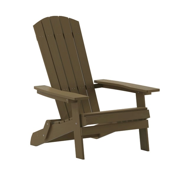 AllWeather Poly Resin Folding Adirondack Chair