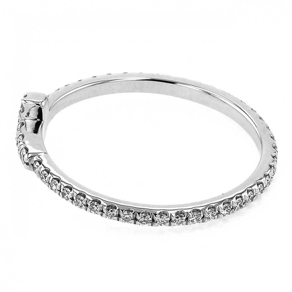Tiffany & Co. Tiffany T Wire #9 Ring 18K White Gold Diamond