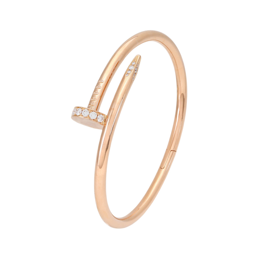 Cartier Juste un Clou Bracelet 18K Rose Gold Diamond