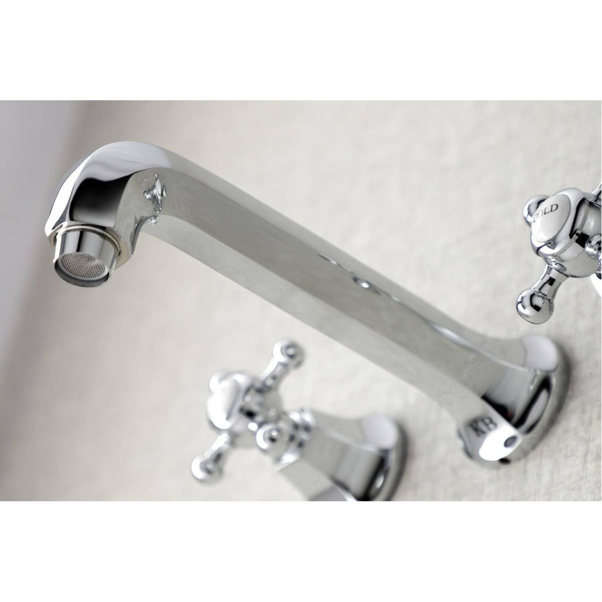 Kingston Brass KS4025BX Metropolitan 2-Handle Wall Mount Tub Faucet, Oil Rubbed Bronze