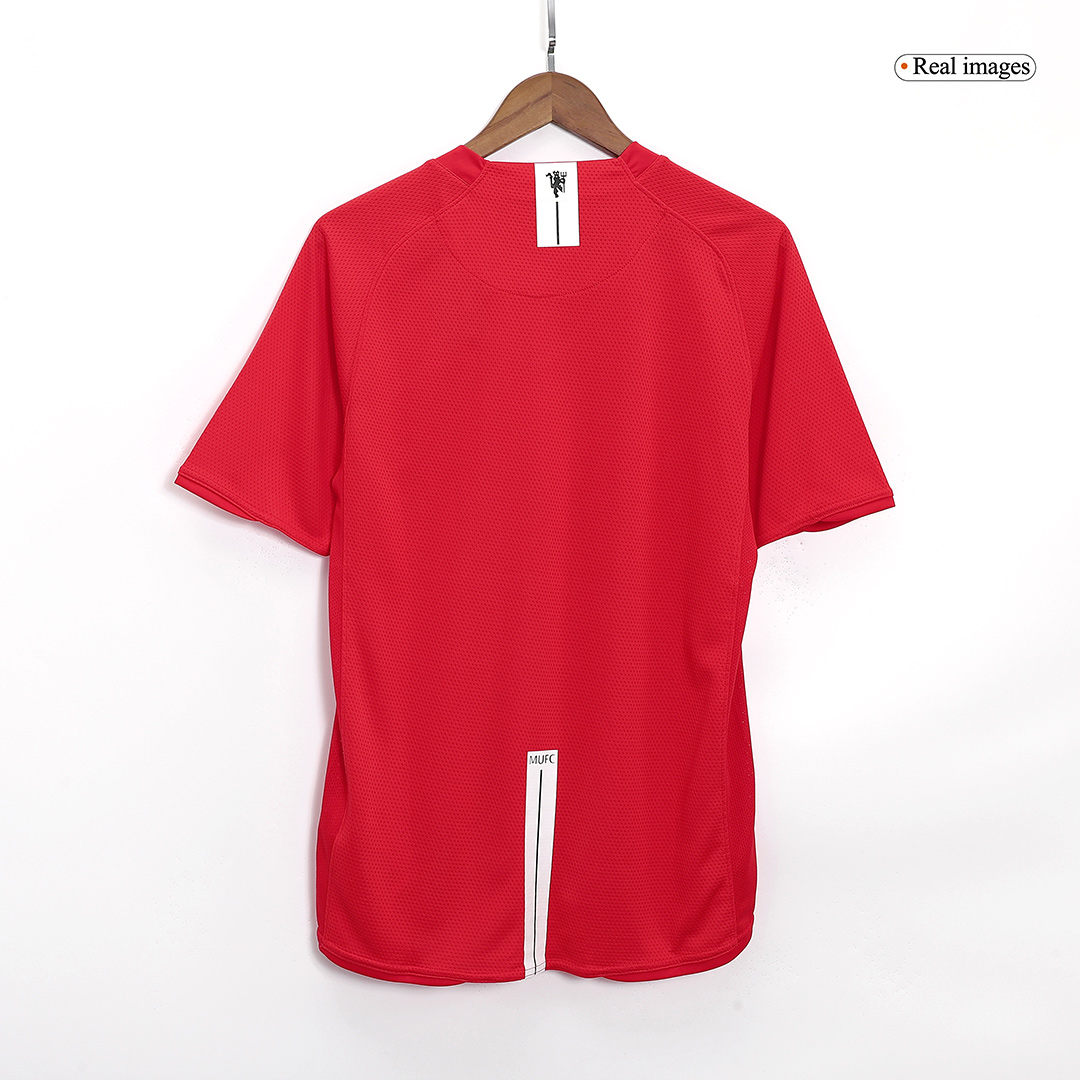 Retro Soccer Jersey Manchester United Home 2007/08 UCL
