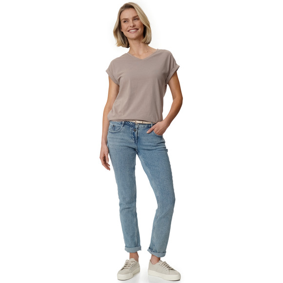Gina Damen T-Shirt im Basic-Look