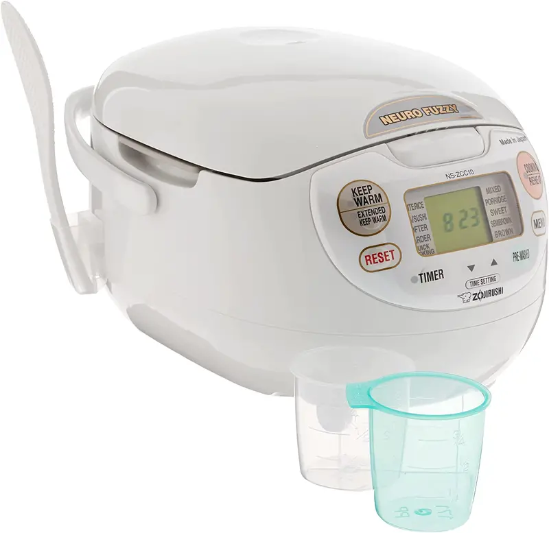 Zojirushi Neuro Fuzzy Rice Cooker – 5.5-Cup Premium White Model, Made in Japan (2025)