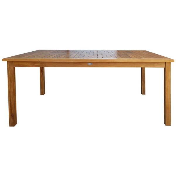 Chic Teak Maldives Rectangular Teak Wood Bistro Bar Table,63 x 35 inch (table only)