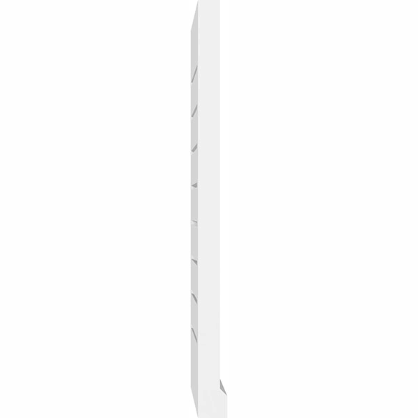Ekena Millwork GVPVE40X4203SF 40x22W x 42x22H Vertical Surface Mount PVC Gable Vent: Functional, w/ 2x22W x 2x22P Brickmould Sil
