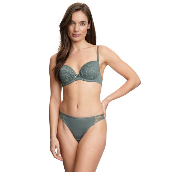 Gina Benotti 3 Damen Strings mit Spitze