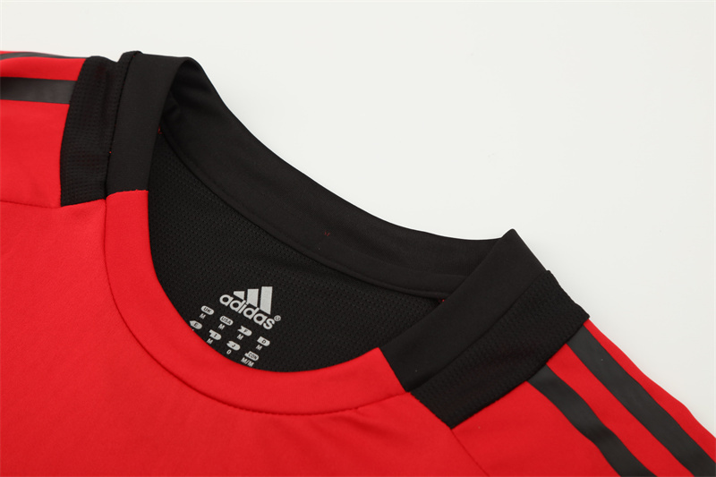 2008/09 AC Milan Retro Short Sleeves Training Jersey - Red 4