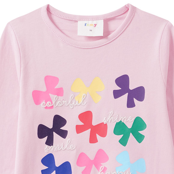 Famy Mädchen Langarmshirt mit Print