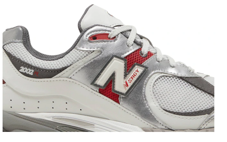 New Balance 2002R Silver Metallic Team Red M2002RLB Casual Running Shoes