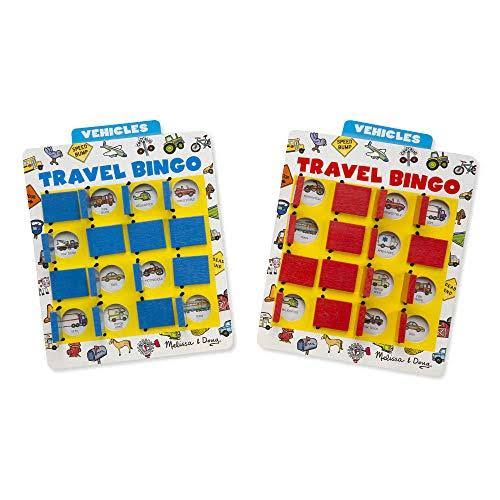 Melissa u0026 Doug Flip to Win Travel Bingo Game - 2 Wooden Game Boards 4
