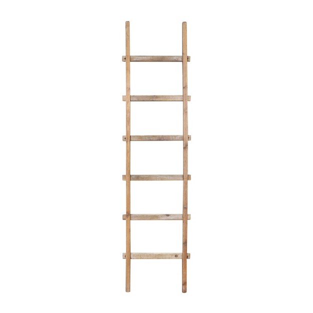 Wooden Decorative Ladder Brown Sagebrook Home