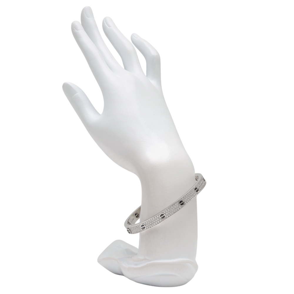 Cartier Love Classic Model Bracelet 18K White Gold N6032400