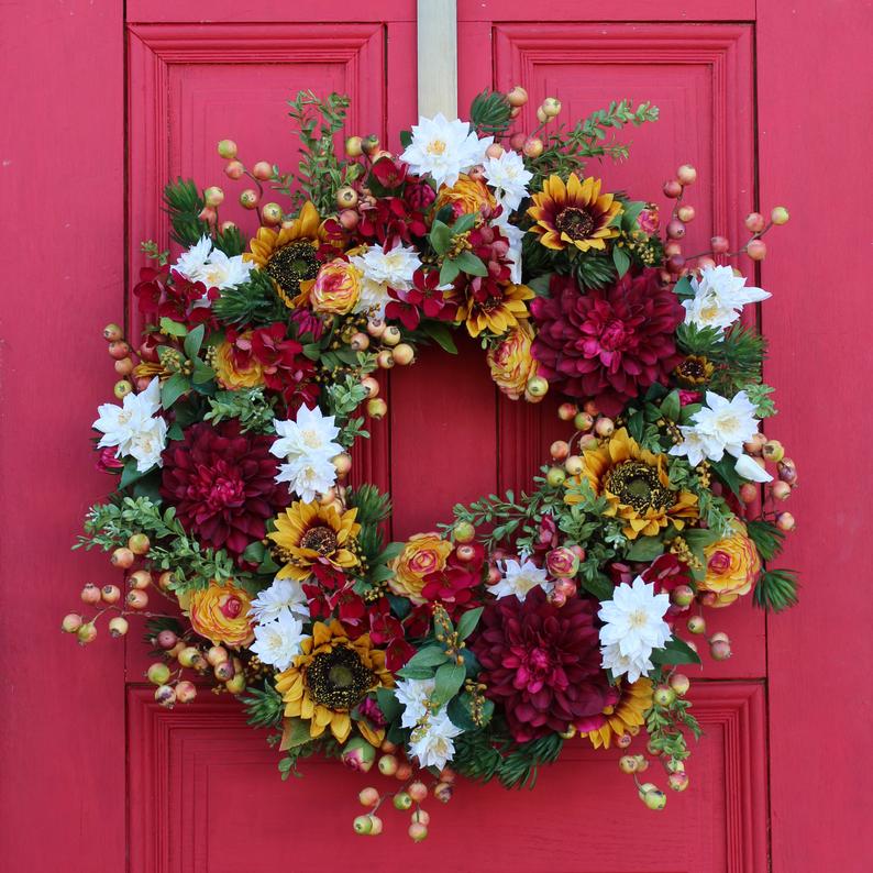 Geraniums basket Wreaths