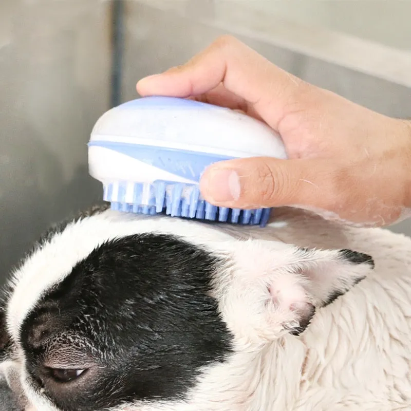 Pet 2-in-1 Spa Bath Brush Shower Fur ScrubberPet