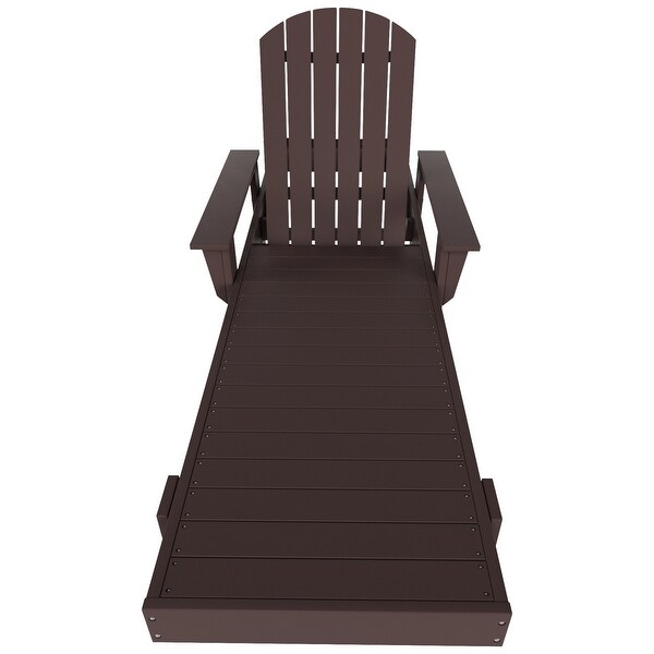 Polytrends Altura Poly EcoFriendly All Weather Reclining Chaise Lounge with Arms