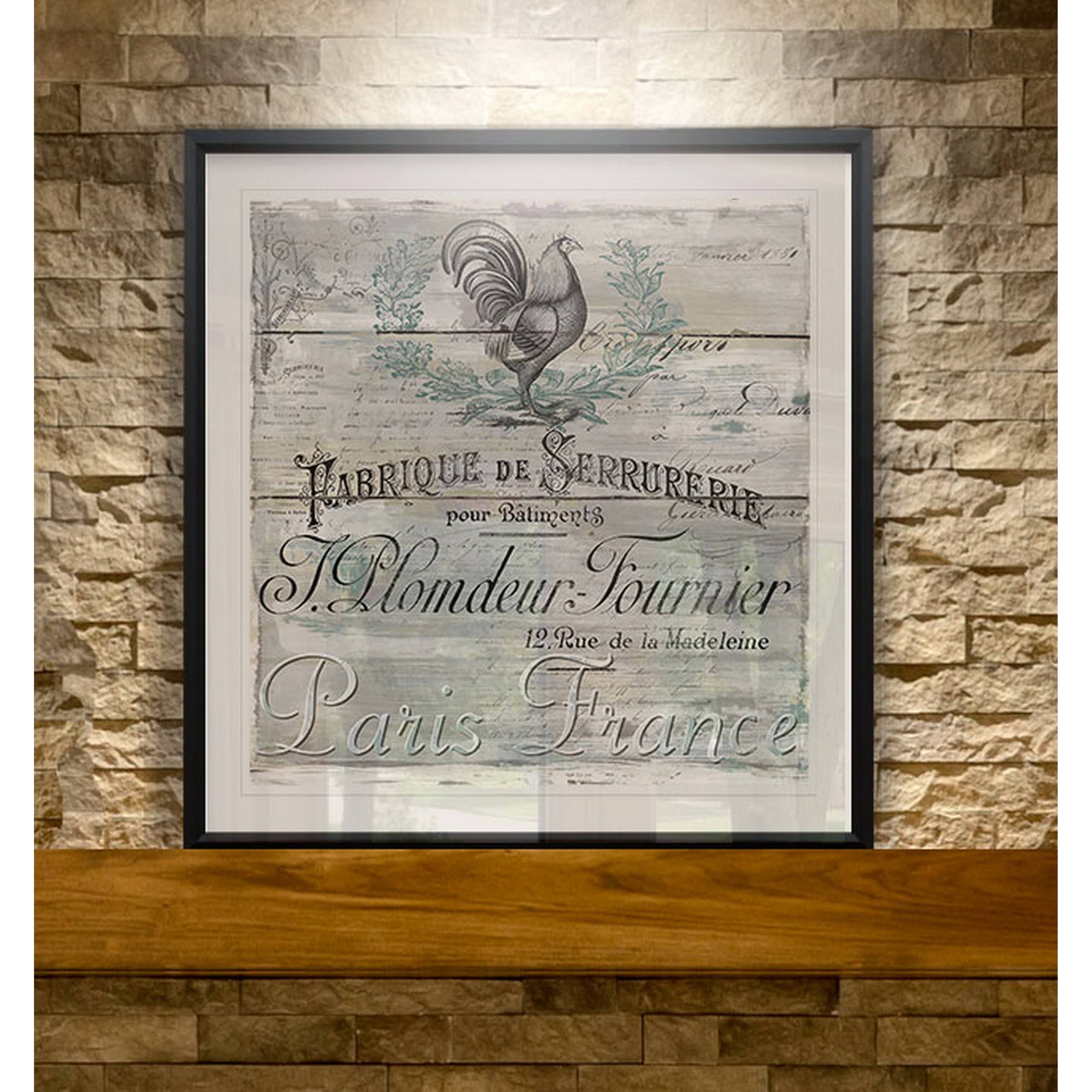 Signs of Paris II -Framed Giclee Print - 32x32