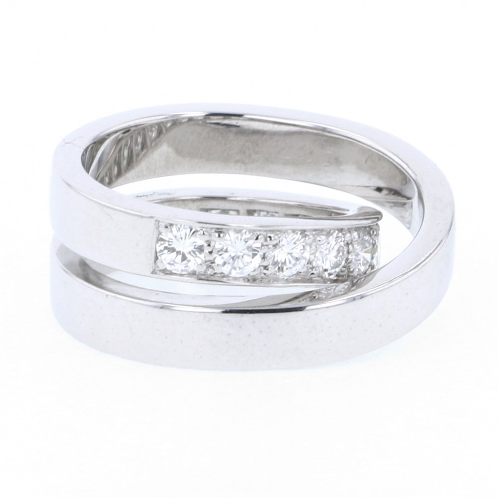 Cartier Paris #47 Ring 18K White Gold Diamond