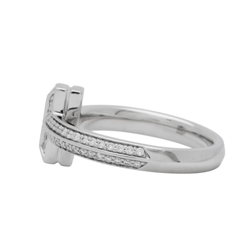 Tiffany & Co. Tiffany T Ring 18K White Gold Diamond 73126002