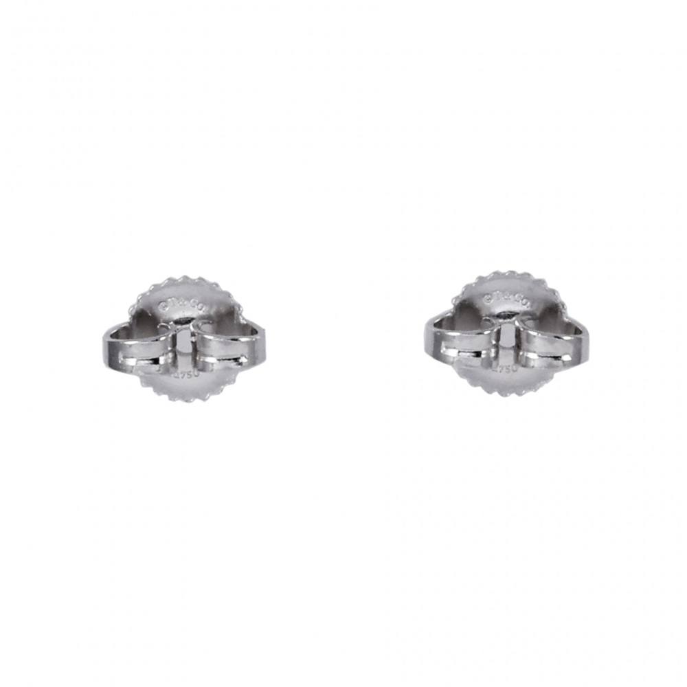 Tiffany & Co. Paloma Picasso Olive Leaf Earrings 18K White Gold Diamond 60021165
