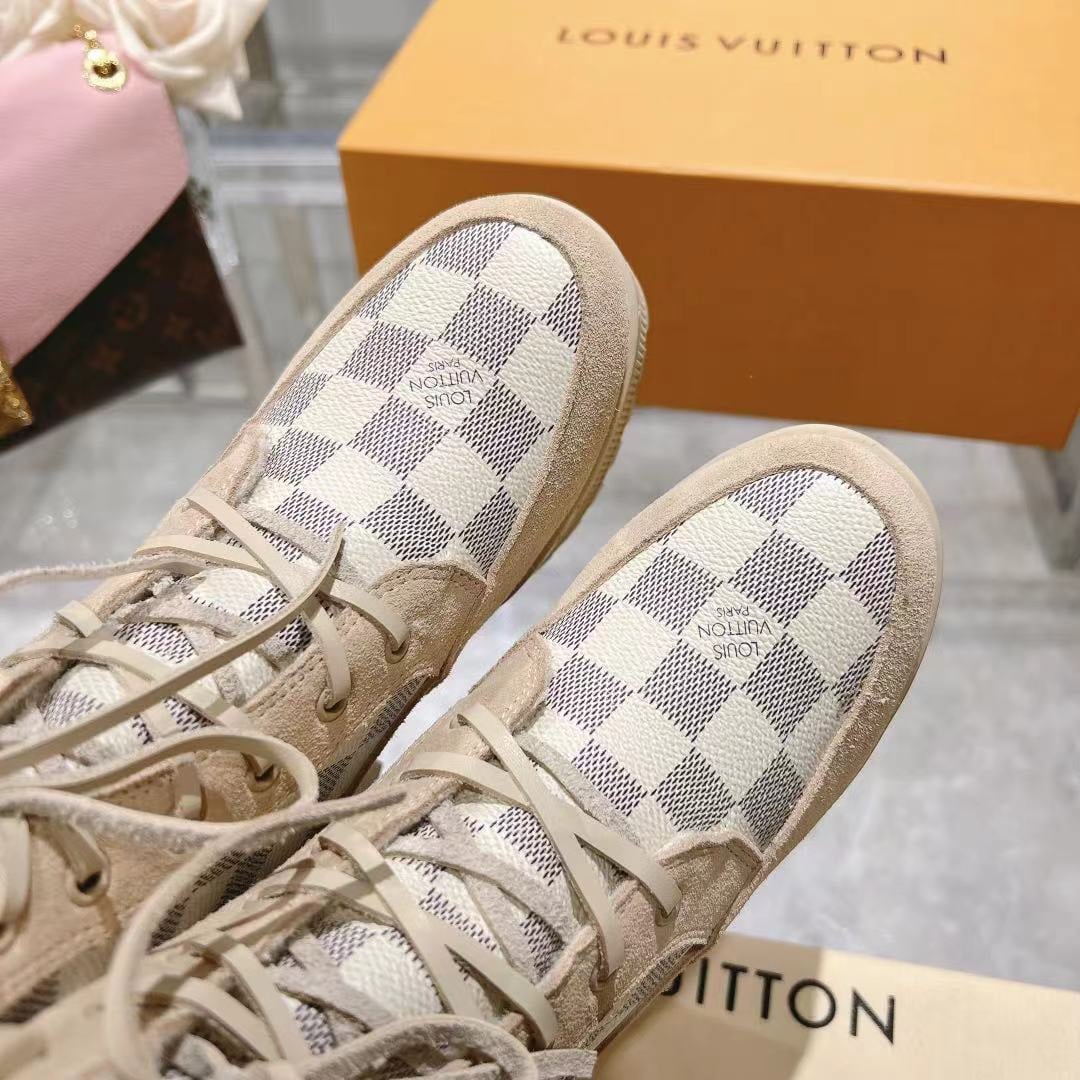 Louis Vuitton Laureate Platform Desert Boot Damier Azure