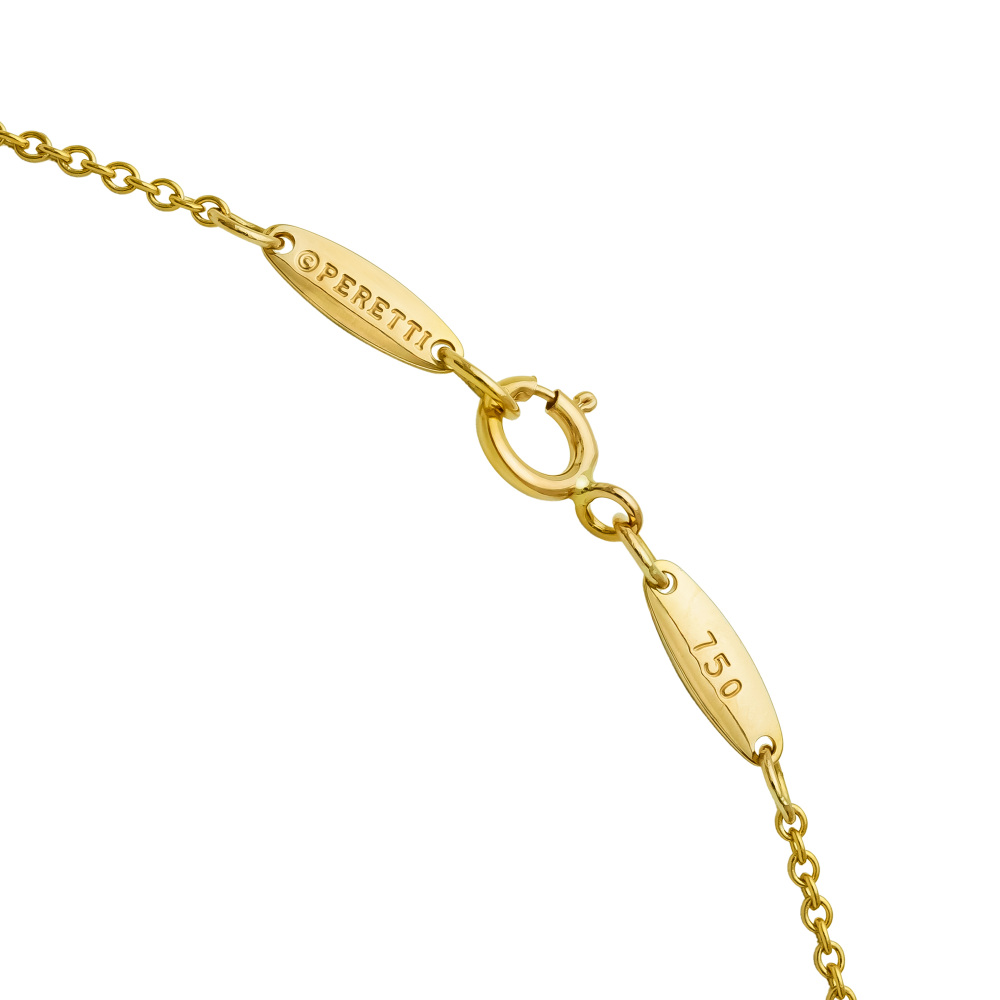 Tiffany & Co. Elsa Peretti By the Yard Necklace 18K Yellow Gold Diamond 60127092