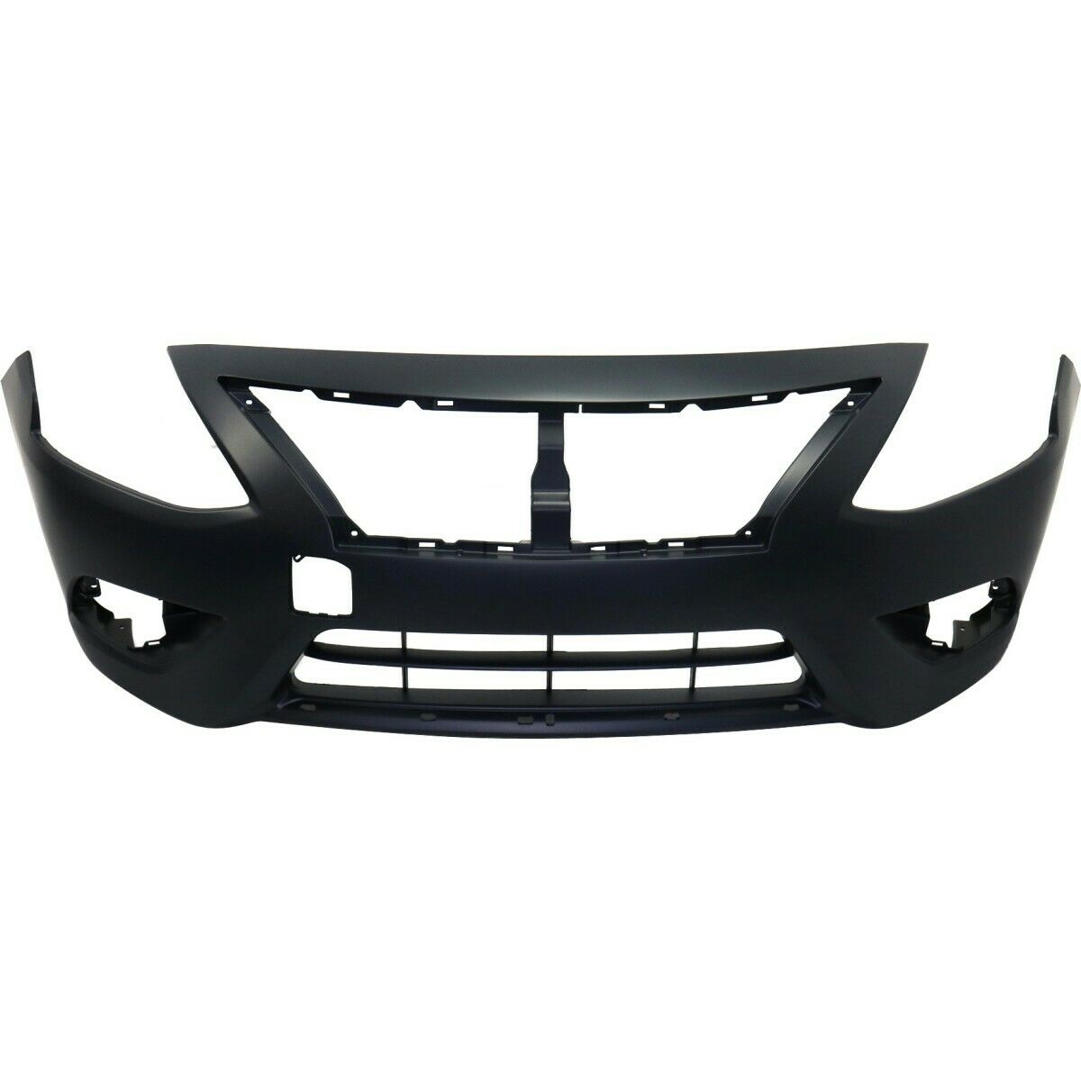 Primed Front Bumper Cover Fascia for 2015-2018 Nissan Versa S SV Advance Sense
