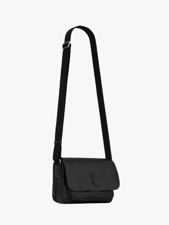 YSL NIKI SMALL MESSENGER IN GRAINED LEATHER