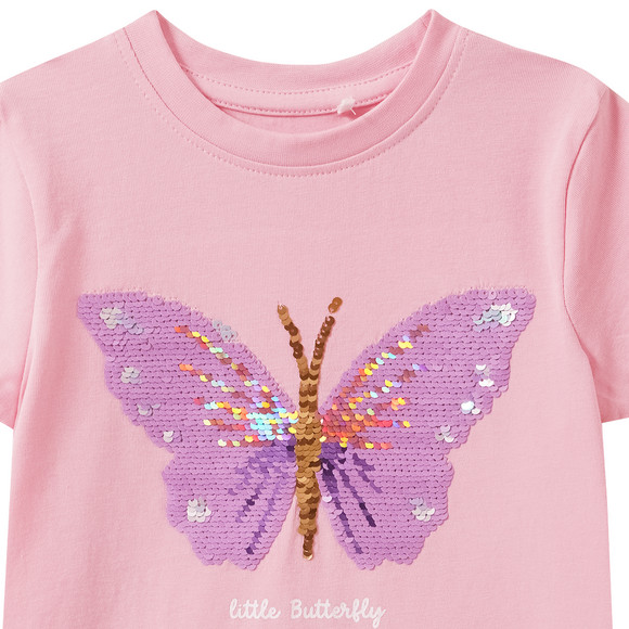 Topolino Mädchen T-Shirt mit Wendepailletten