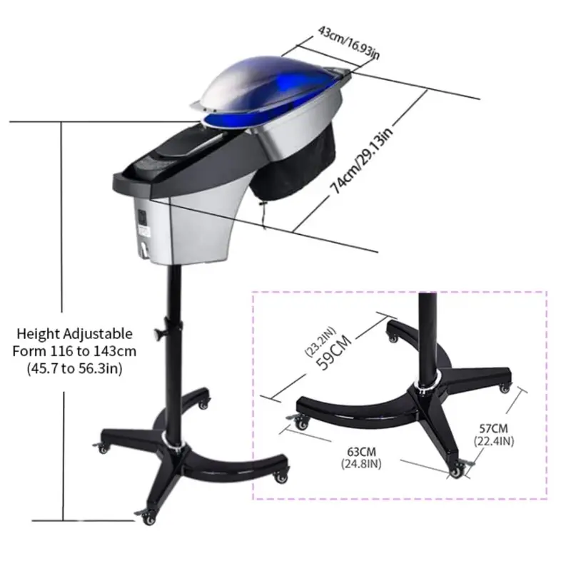 Professional Ozone Micro Mist Hair Steamer – O3 Color Processing Accelerator for Salons