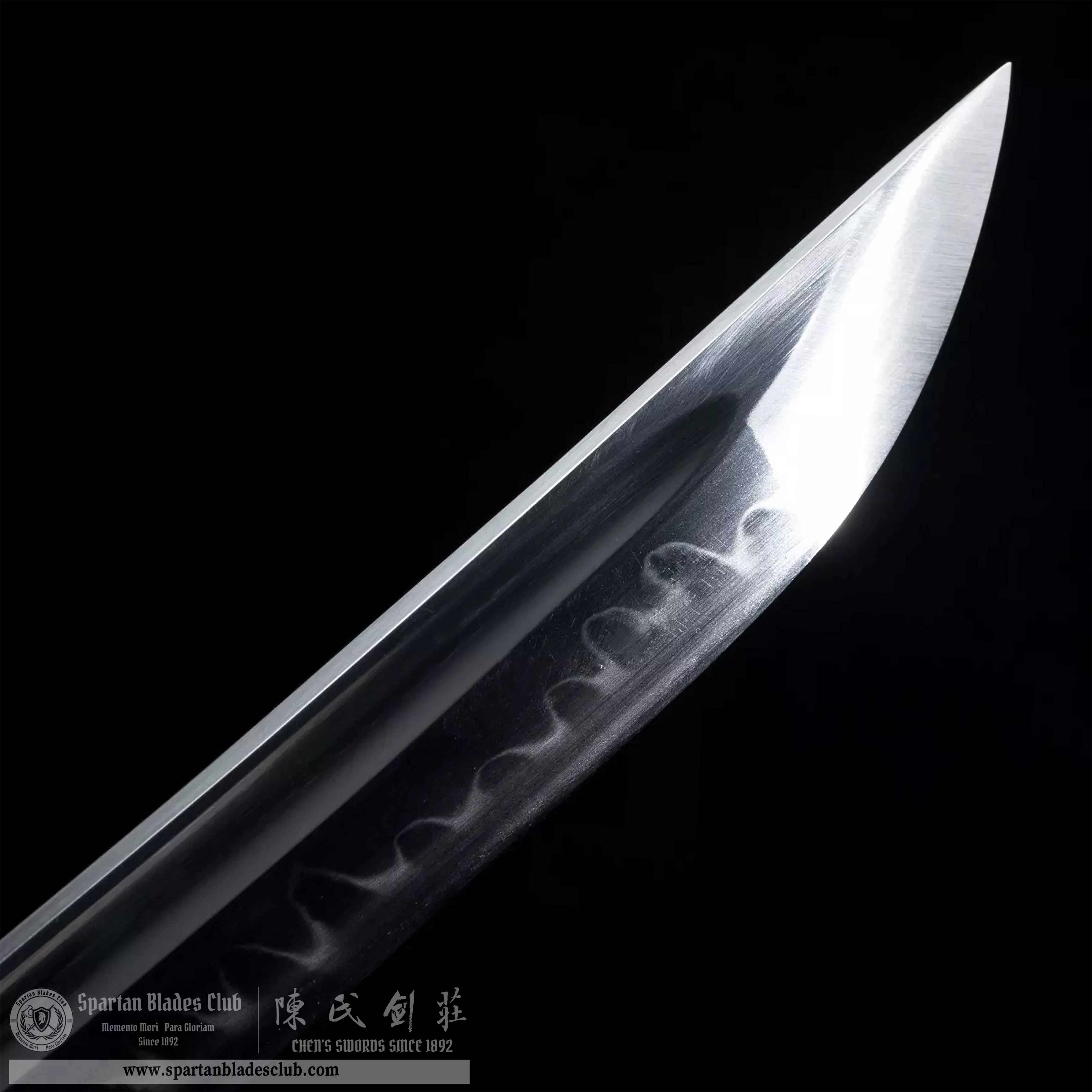 HY161 | Byakko | Tanto | Carbon Steel | T10 Steel Clay-tempered | Real Hamon | Tiger | Black | Battle-Ready | Full-tang | Spartan Blades Club | CHEN'S SWORDS 1892 - Spartan Blades Club - 陳氏劍莊1892