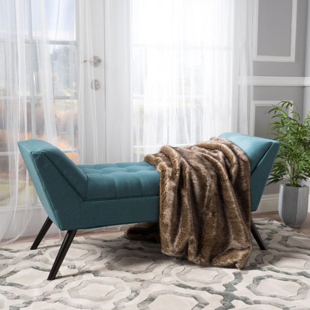 Demi Tufted Bench Christopher Knight Home