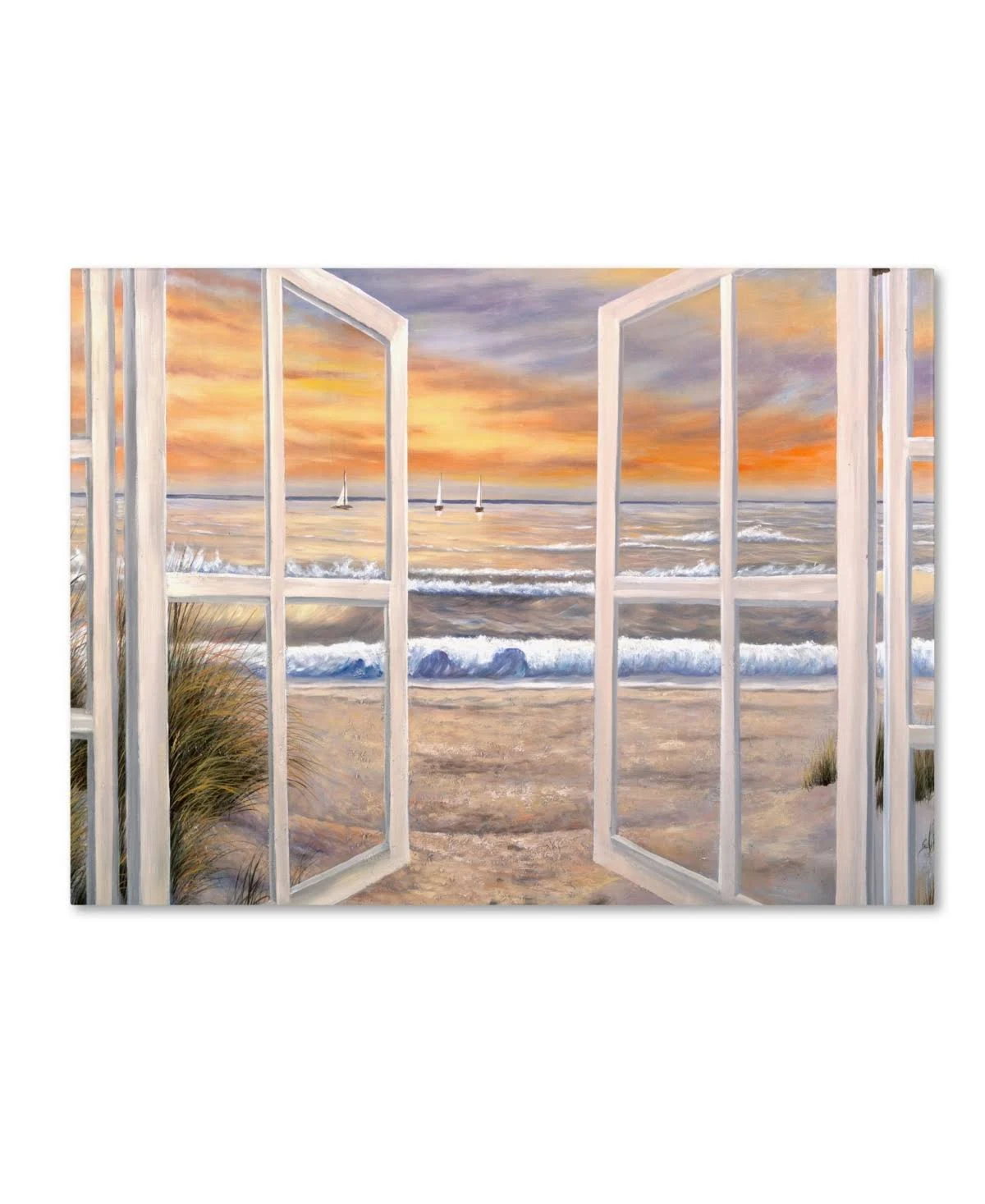 Trademark Global Elongated Window Giclee Canvas Art by Joval - 24 x 32