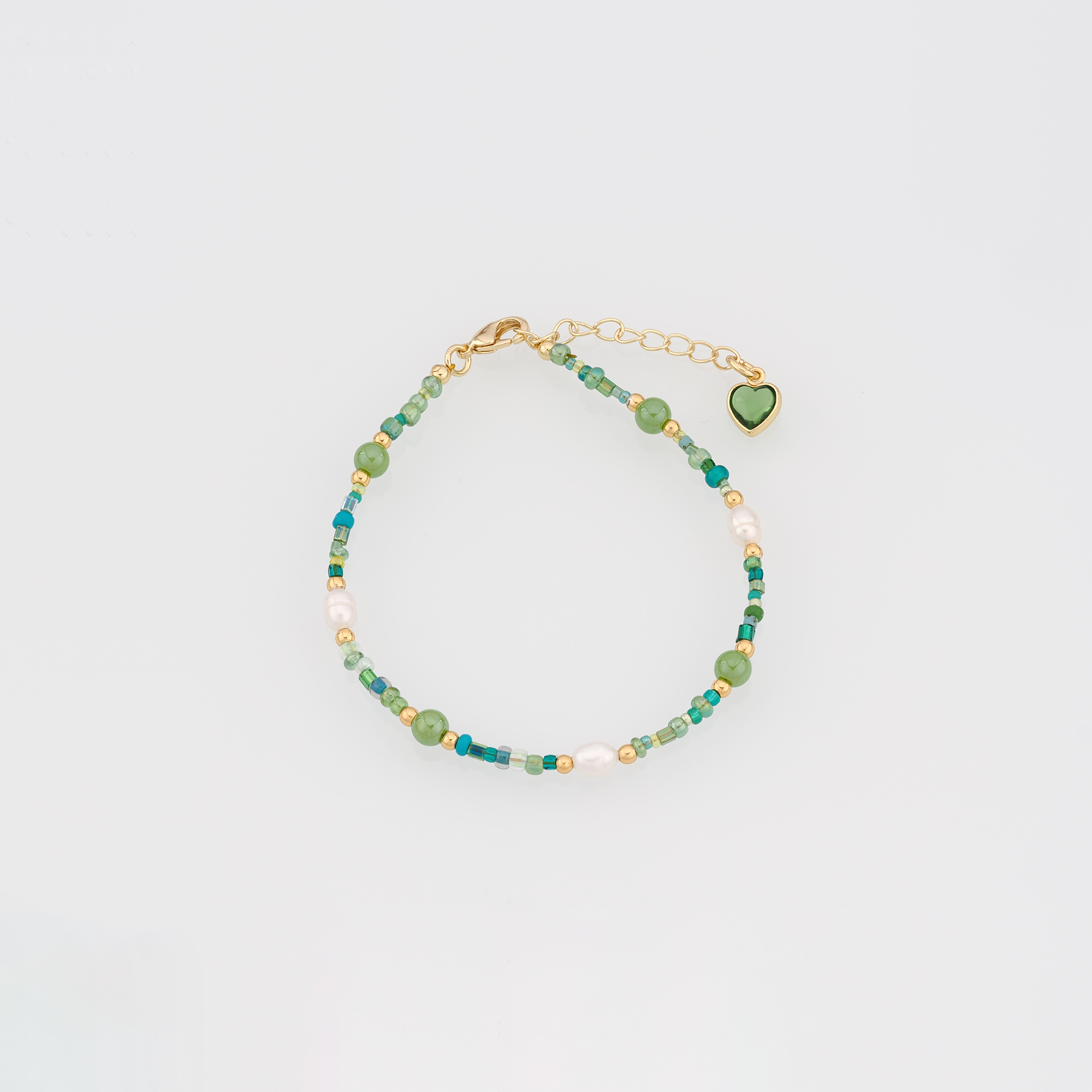 18K Gold Filled Beaded Chain Bracelet,Bead Bracelet,Adjustable Bracelet,Gift For Her