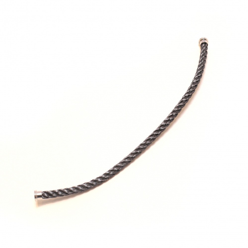 FRED Force 10 (lm) Cable Black 17 Jewelry Parts Mens Accessory 18K White Gold
