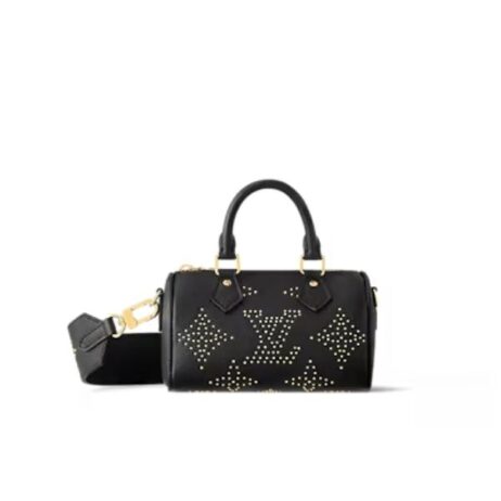 Louis Vuitton Nano Speedy Black 16Cm M46745