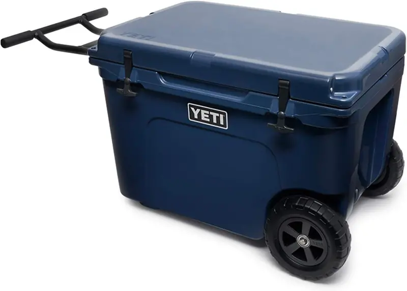 YETI Tundra Haul Wheeled Cooler – 65-Quart Capacity, Navy Blue, Built for Rugged Transport