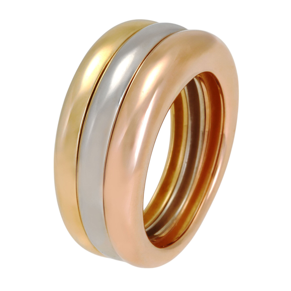 Cartier Mobilis Ring Tri-Gold