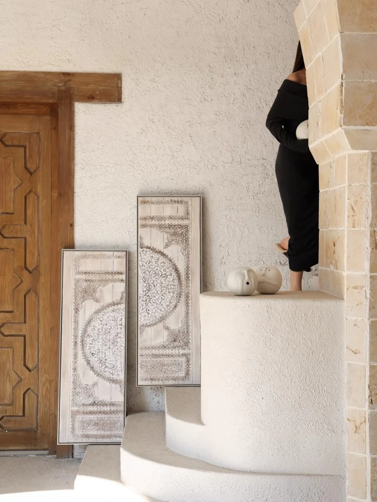 AH207 - Moroccan Vintage Relief Painting 