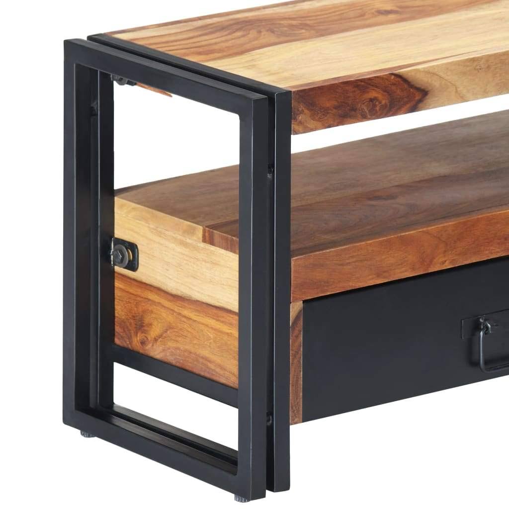 vidaXL TV Cabinet 47.2x22x11.8x22x15.7x22 Solid Sheesham Wood