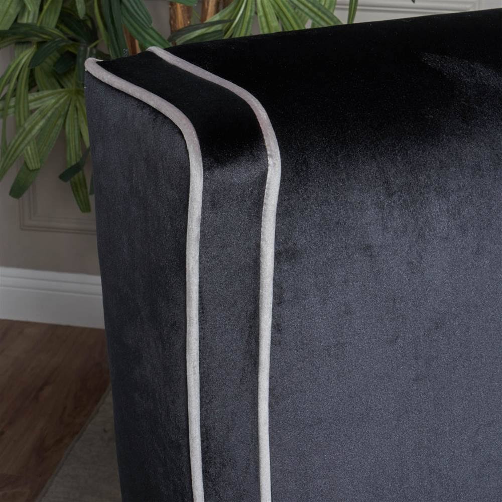 Noble House Velvet Eddison Club Chair