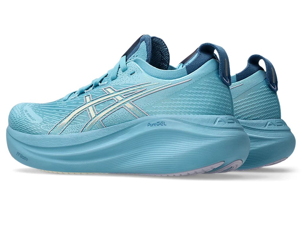 ASICS GEL-NIMBUS 27 Running Shoes Stillwater/Cream 1012B753-401