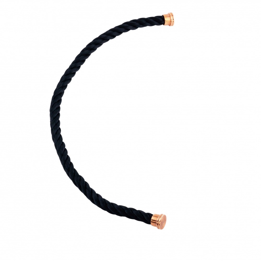 FRED For Bracelets Textile Cable Black 17 Pg Pink Gold Cable Accessory 6B0275