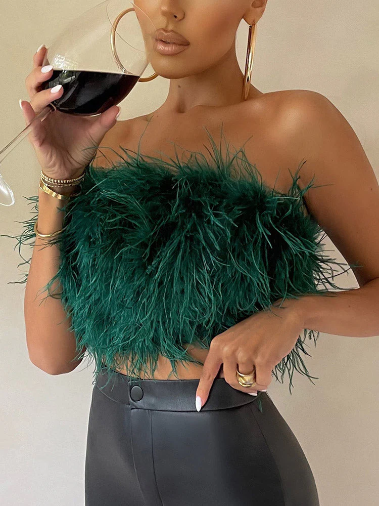 Feather Crop TopClistos