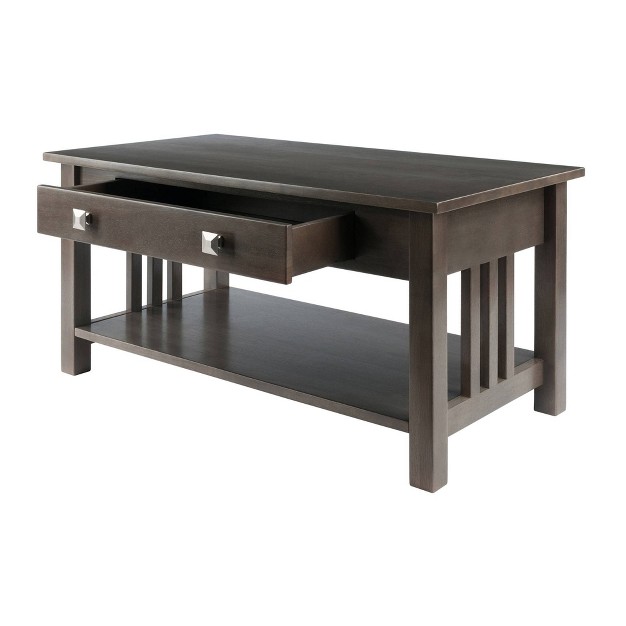 Stafford Coffee Table Oyster Gray Winsome