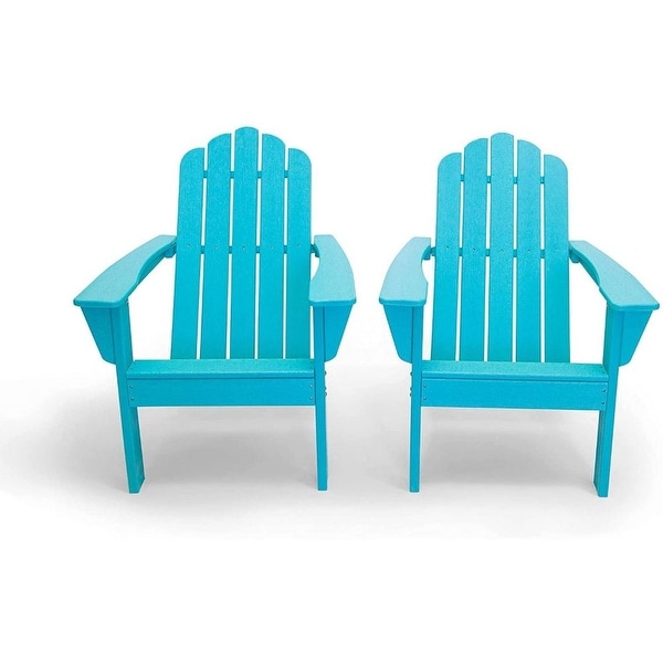 All Weather Recycled Poly Plastic Outdoor Patio Adirondack Chairs